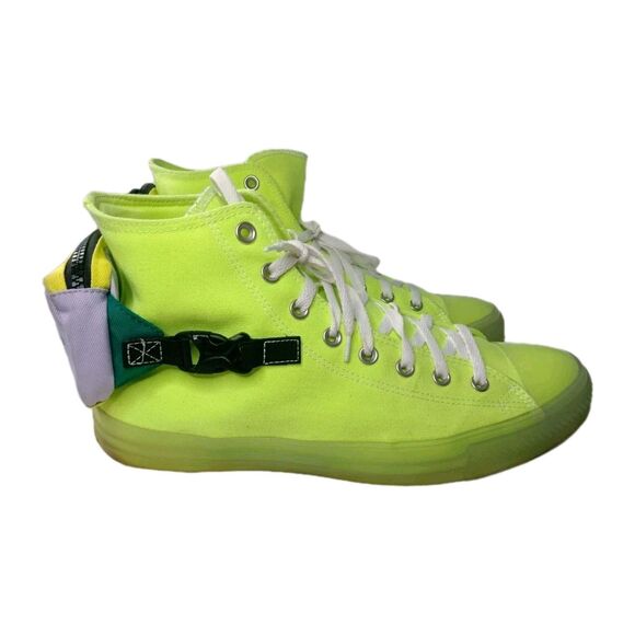 Converse Chuck Taylor All Star Buckle Up Hi Shoes Men\'s Size 13, Green Sneakers